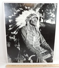 SURVIVORS of LITTLE BIGHORN Signed 16×20″ Photographs by Bill Groethe 1948 Set