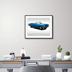 Classic Cars – 1966 Chevy Chevelle SS Convertible in Marina Blue – Muscle Car