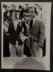 Steven Spielberg & Francis Truffaut Photograph 7×9, b/w 1976