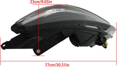 Headlights Assembly Headlamps Left & Right Side Replacement for T-Raverse 2013-2