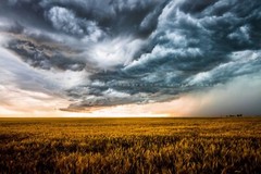 Storm Clouds Photography Print Stormy Sky Picture Colorado Photo Western Decor