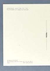 John Cage Art Print Card Photo By Marion Ettinger 1991 Fotofolio 4.25”x6”