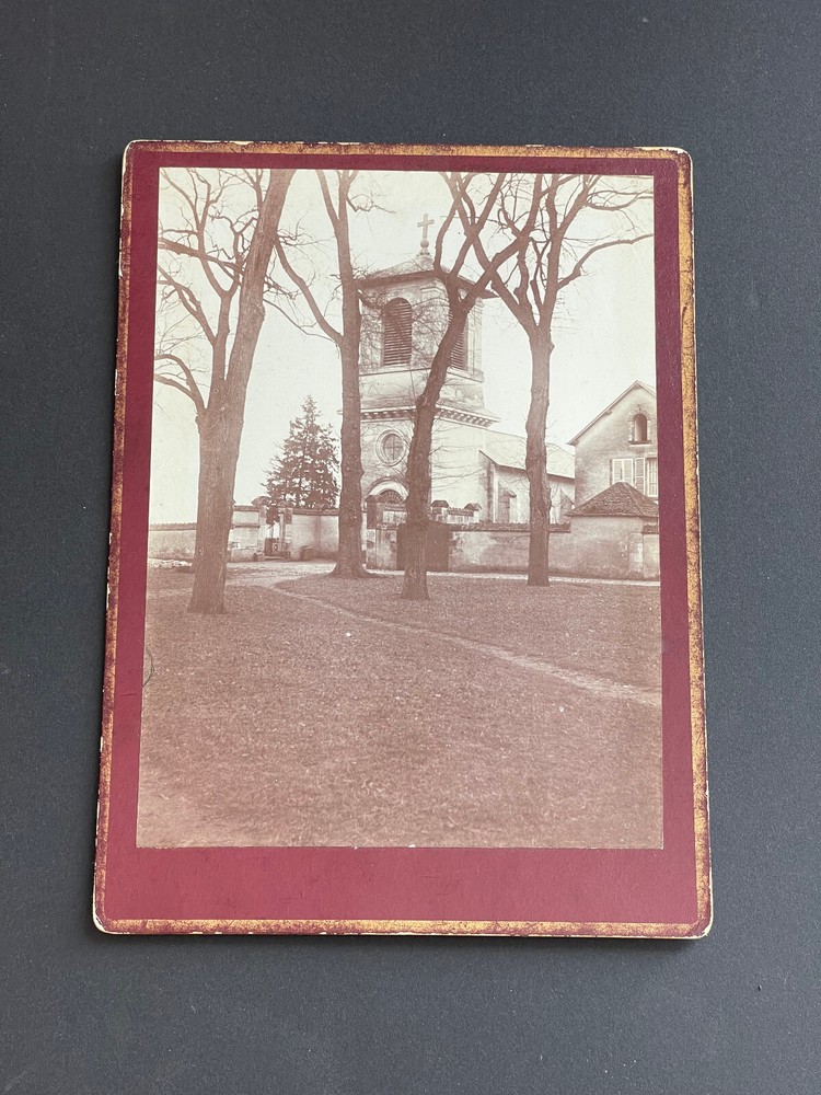 Photo Of The City Of Beny? Late 19th Century Landscape With Romanesque Church