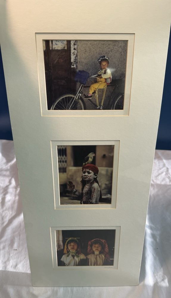 NEW Signed Todd Lundeen Photographic Triptych – India, China & Thailand – 28”