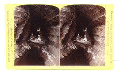 HH BENNETT ORIGINAL STEREO CARD-LARGE SIZE- WISCONSIN DELLS-KILBOURN CITY, WIS