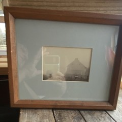 Bill Coleman Amish Framed Photograph Rural House Horse-Drawn Carriage Sepia PA