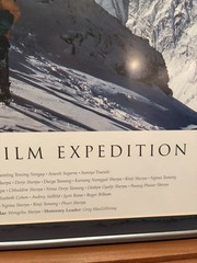 1996 Everest Film Expedition Framed Film Poster Signed David Breashears IMAX