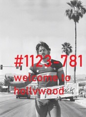 VINTAGE MALE PORTRAIT #1123-781 -welcome to hollywood -free shipping in usa