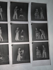 NEWLY FOUND! Hendrickson PHOTO Contact Sheet Proof & Negatives FIGHTING COWBOYS