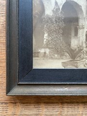 VTG Wood Framed Photo Mission San Juan Capistrano’s Classic Colonnade