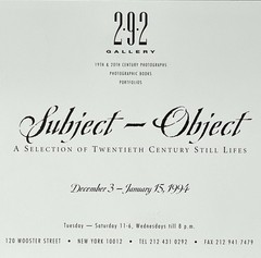 Rolf Tietgens (1911-1984) Art Announcement Card 1994 – Subject-Object Still Life