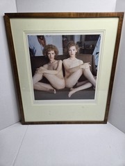 Nude «Twins» Photo Art Frames Wall Hanging By Becky Young 1979 BIG Redhead Women