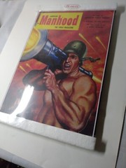 Plak-It AMERICAN MANHOOD Magazine cover 17 Inch x 11 Inch Print Plaque