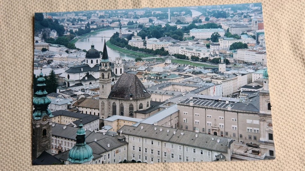 Large real photo Salzburg color 30 x 20 cm approx. year 2001