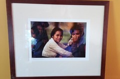 Vtg BOLINESE WOMEN Signed Art Photograph ’94 14×17 framed size John Carlson