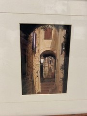 Robert Martin high art hand painted photograph Tuscany Alleyways #1 mint