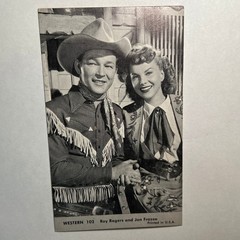 VTG 1940s Antique Penny Arcade Postcard Roy Rogers Jan Frazee Western Cowboy USA