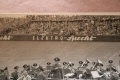 Great Old Photo – Sports Event – Police Band Playing – 60-70