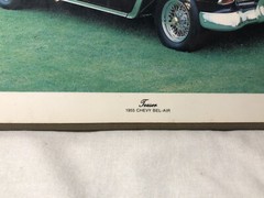 Power Graphics 1955 Chevy Bel Air «Teaser» 8×10 Picture On Wood #1804 1984 RARE