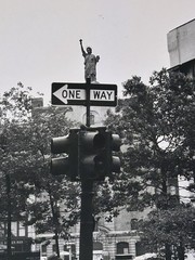 Robert Jonas Photo ~ NYC Surrealist Artist ~Original Statue of Liberty Cityscape