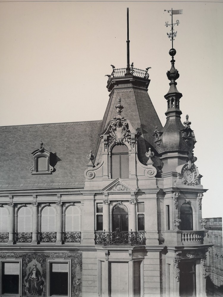 Large Phototype 1889. Berlin. New York House Leipzig Street Corner Fried 624138