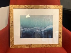 Ocean Waves Beach Photo in Framed w/ strathmore mat by Framebridge 24″ x 19.5″