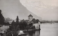 Antique Photograph, ‘Chillon et La Dent du Midi’, Possibly a Photogravure Print