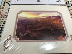 3 Grand Canyon Photographs Artist Signed James Thompson Double Matted 8″H x 10″W
