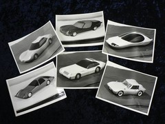 Car: Design Studies around 1967: 6 SW Photographs 13/18 – 6 Models from Advertising Agency