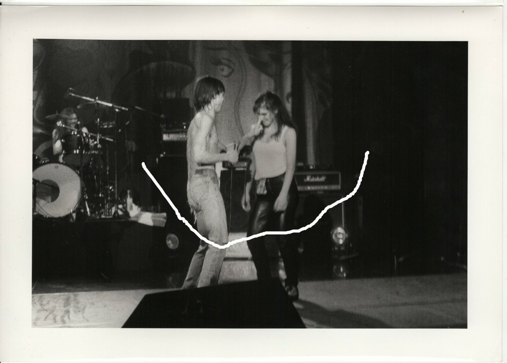 30x21cm vintage archive photo 1991 music rock singer punk iggy pop photo D