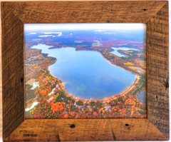 Bond Lake, in Douglas Co., Wascott, Wisc. Overhead Photo. Frame Optional.
