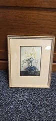 rare Wallace Nutting Hand-Colored Floral, all original, approx. 9″x 10.5″