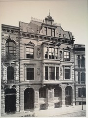 Large Phototype 1889. Berlin. House Voßstraße 33. Hermann Oskar Rückwardt (