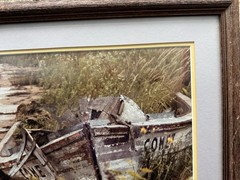 Fishing Boat Shipwrecked “Comet” Photograph, Framed, 14”x18”