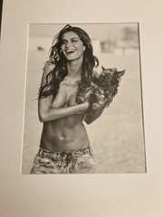 Sexy Gisele Bundchen 90’s Matted Print Original Page from Taschen Art Book