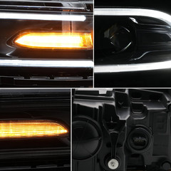 Headlight Assembly Fits for Dodge Charger 2015-2020(Not for Xenon Models), LED H