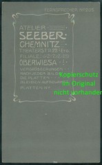 CDV PHOTO Hard Box – Girl Toy Tire – Chemnitz Oberwiesa ~1905 – AP14