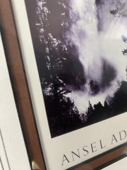 Ansel Adams Photography Copy Bridal Veil Fall Professionally Framed Yosemite