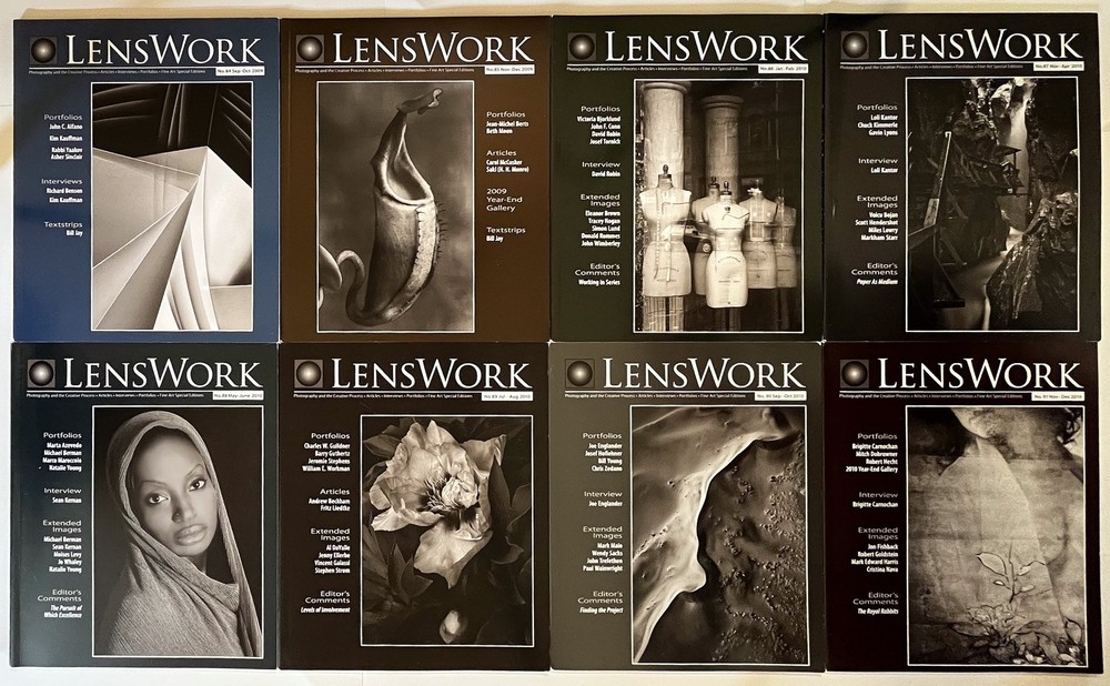 Lot of 8 LensWork Magazines 84-91 (2009-2010)-Photography & the Creative Process