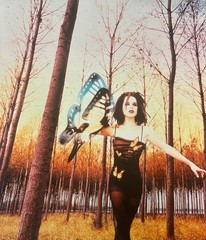 Original DAVID LaCHAPELLE ‘Neve Campbell w BUTTERFLY’ Photo for DETOUR Magazine
