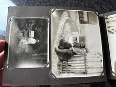 old photo album civilian with defects, civilian, /132