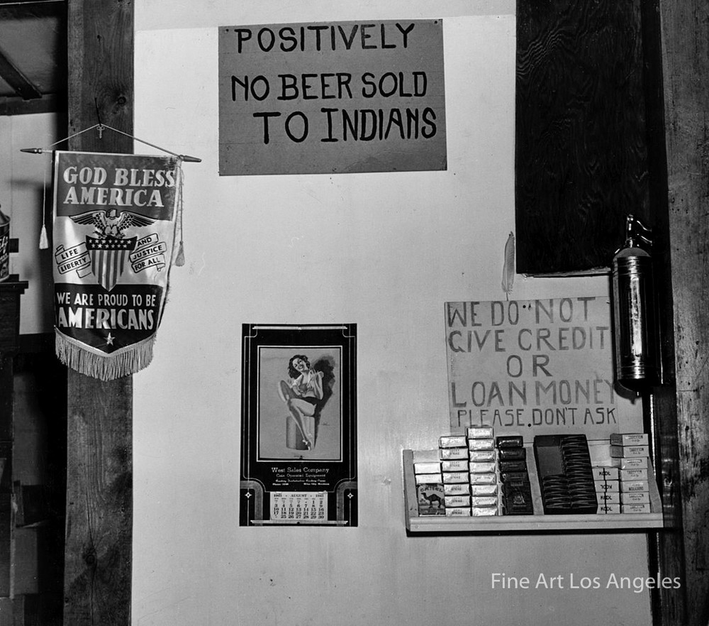 Marion Post Wolcott Photo, «Positively No Beer Sold to Indians» 1941