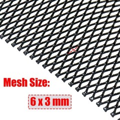 Modengzhe Car Grill Mesh,40 x 13 inch Universal Black Mesh,Aluminum Alloy Aut…