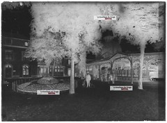Vintage Black And White Photo Glass Plate Negative 13X18 CM Vittel Water Source