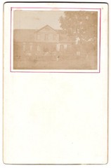 3 photographs Riemsloh, pharmacy with carriage, dairy, residential villa