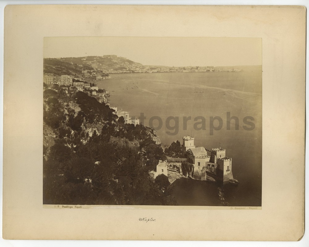 Italian History, Naples – Original Mounted Albumen Photograph
