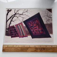 AMISH Quilt Original Paper Print Photograph by Bill Coleman, Signed and Numbered