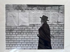 Mark Ritter Signed Photography – «Lubavitch Rebbe – New York City» B&W Print