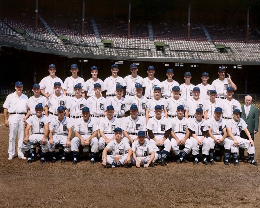 1953-tigers-color 8×10 Colorized Print-FREE SHIPPING
