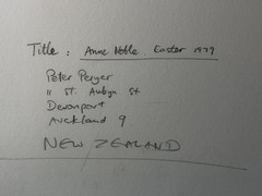 New Zealand Photographer Peter Peryer Gelatin Silver Photo Print Anne Noble 1979